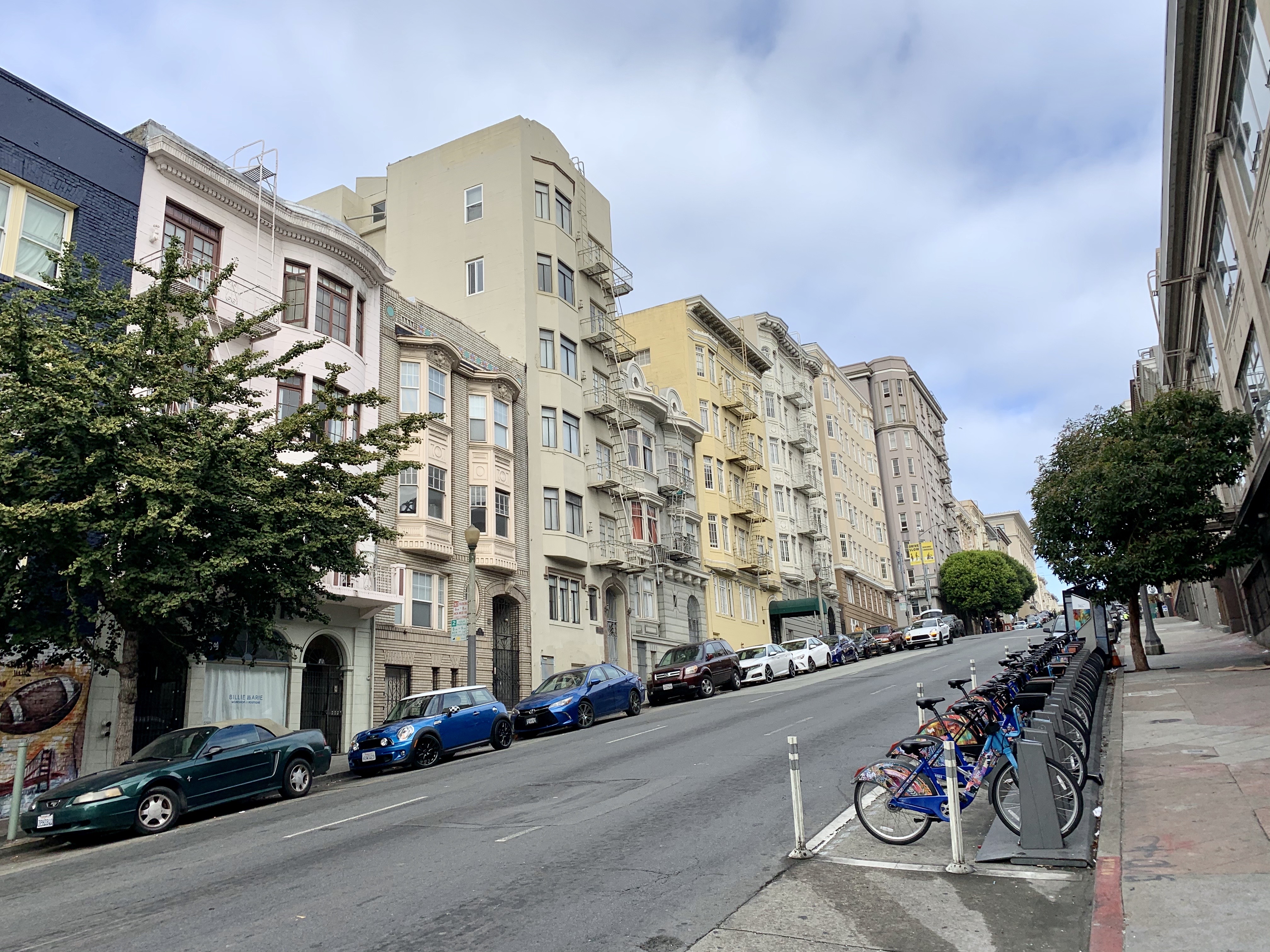 Street hills in San Francisco