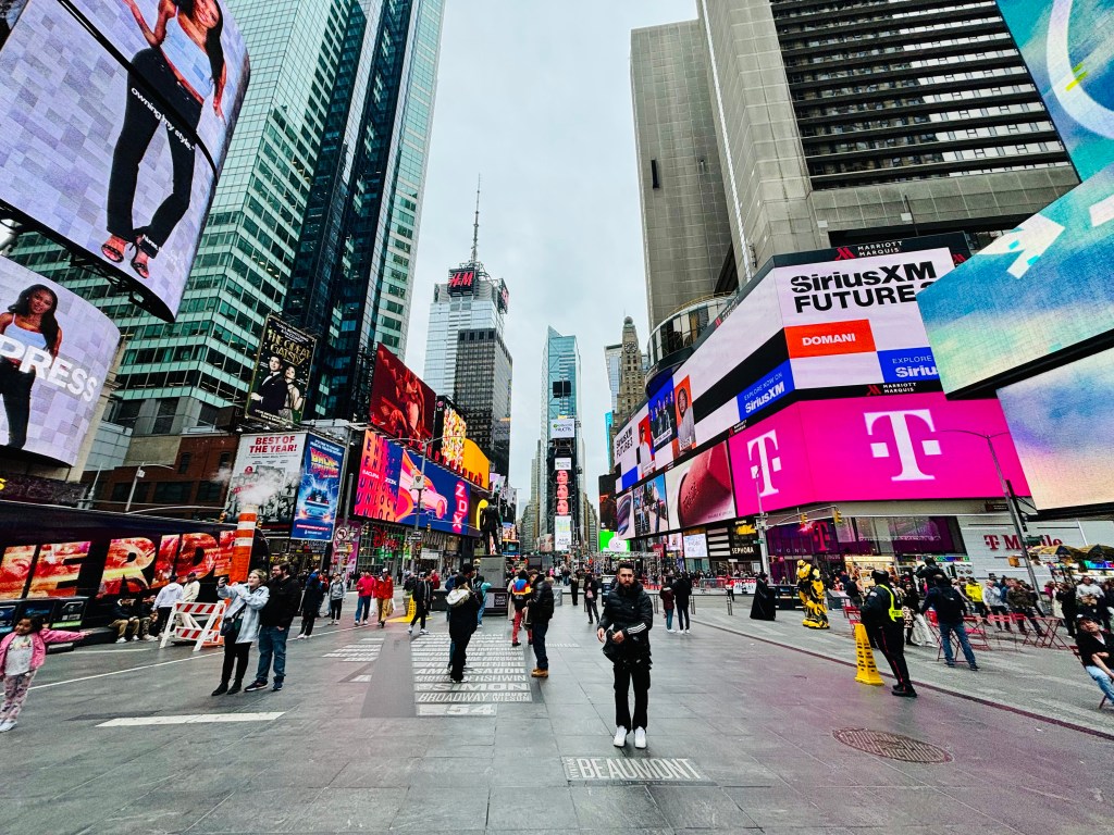 NYC finale: Chicken & waffles and Times&nbsp;Square